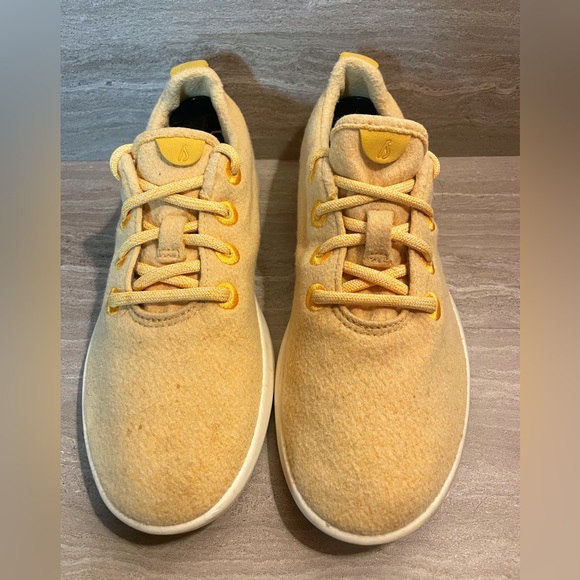 ALLBIRDS Wool Runners sneakers Tuke Yellow Comfort Shoes Women's 8 - Picture 9 of 10